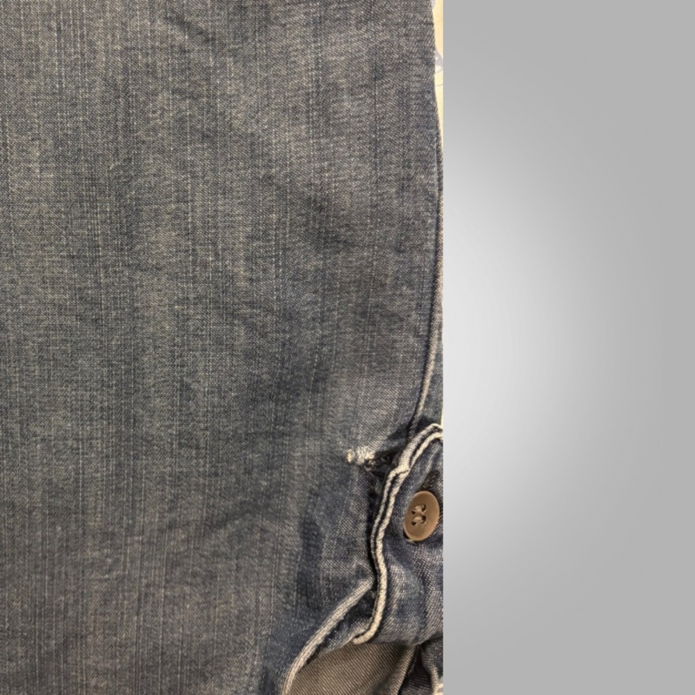 Velvet Heart Tencel Denim Shirt Dress Small Chambray Button Front - Picture 7 of 7